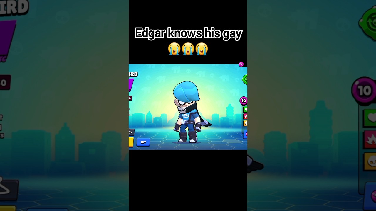 Эдгар знает, что он гей 🤓💀😭 #brawlstars #supercell #edgar #funny #edit #foryou #fyp #viral #shorts