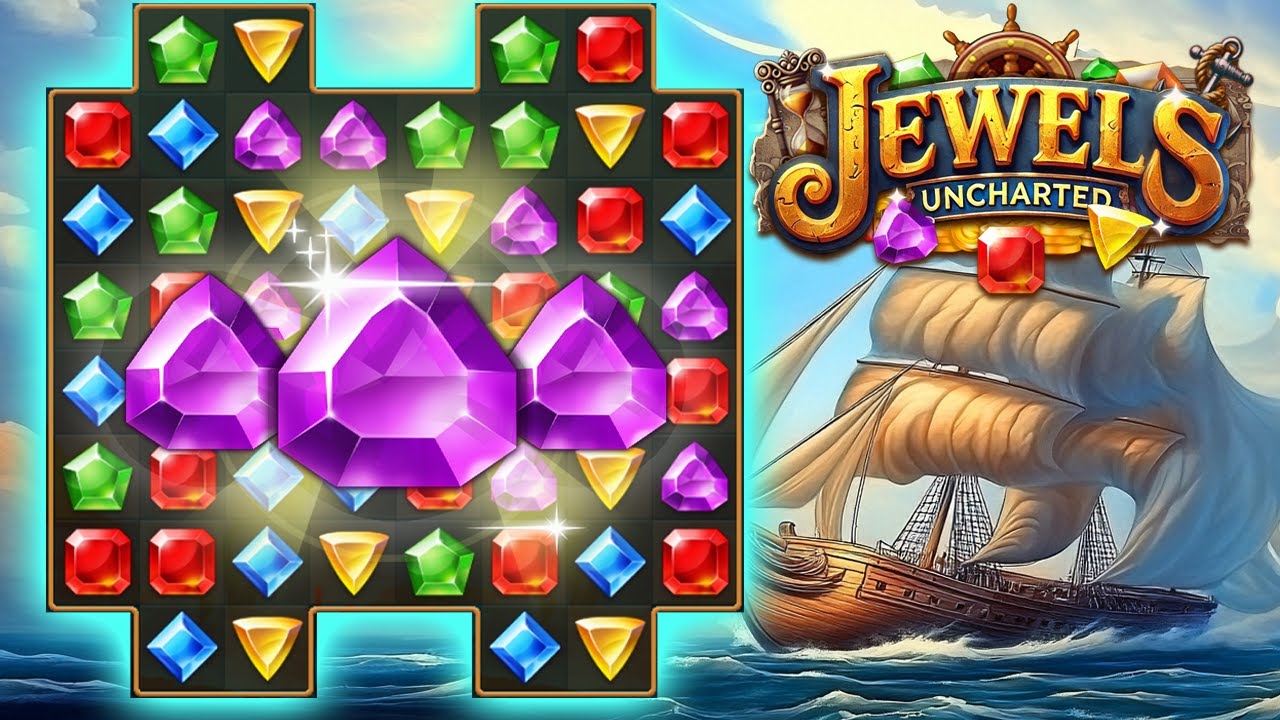 Jewels Uncharted : Match-3 Puzzle