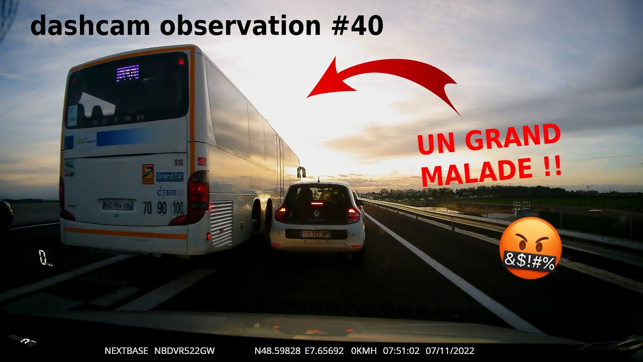 UN BUS ROULE COMME UN MALADE !! 😱 dashcam observation #40
