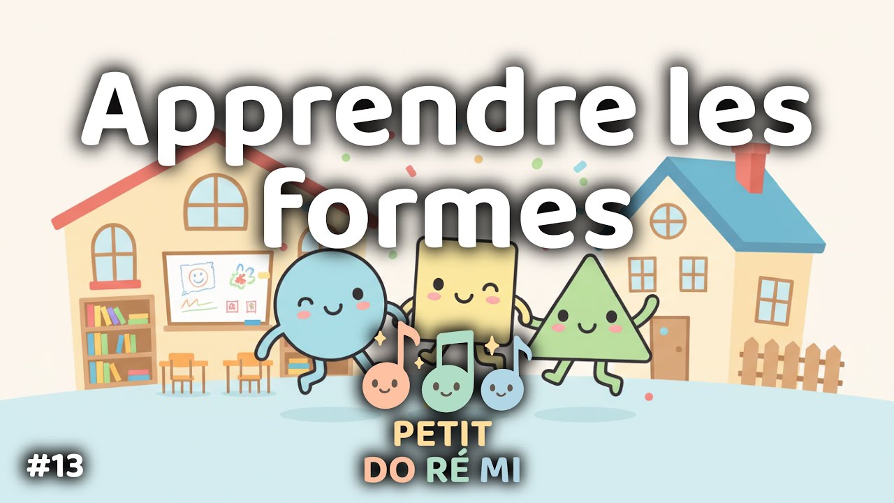 Apprendre les formes en chanson 🔺⚪⬛ | Comptine enfants (2–6 ans) | Petit Do Ré Mi
