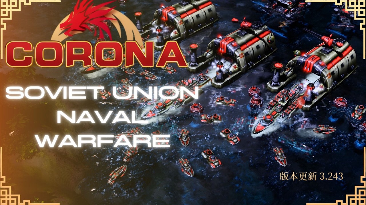 Red Alert 3 [Corona] -  Soviet Naval Warfare  vs  Insane AI | 1 vs 3 | Skirmish
