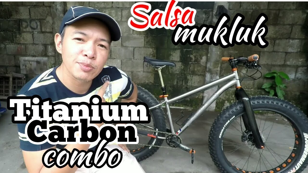 Fat Bike Bling! Salsa Mukluk Titanium Carbon Orange Combo 