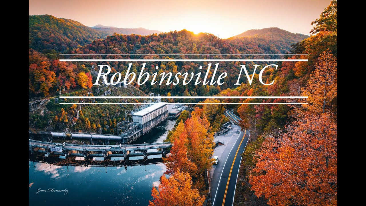 ROBBINSVILLE NC 4K  cinematic aerial drone video. filmed with a Mavic Air 2s drone