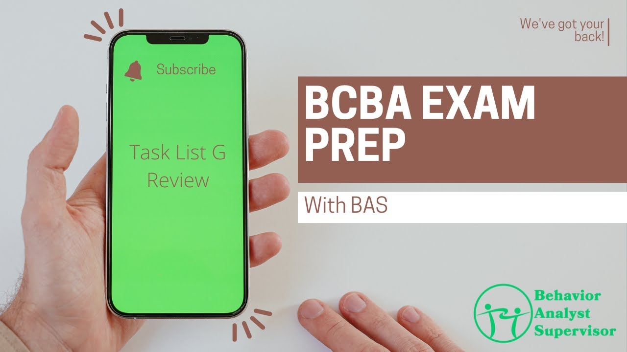 Free BCBA Task List Review G-20