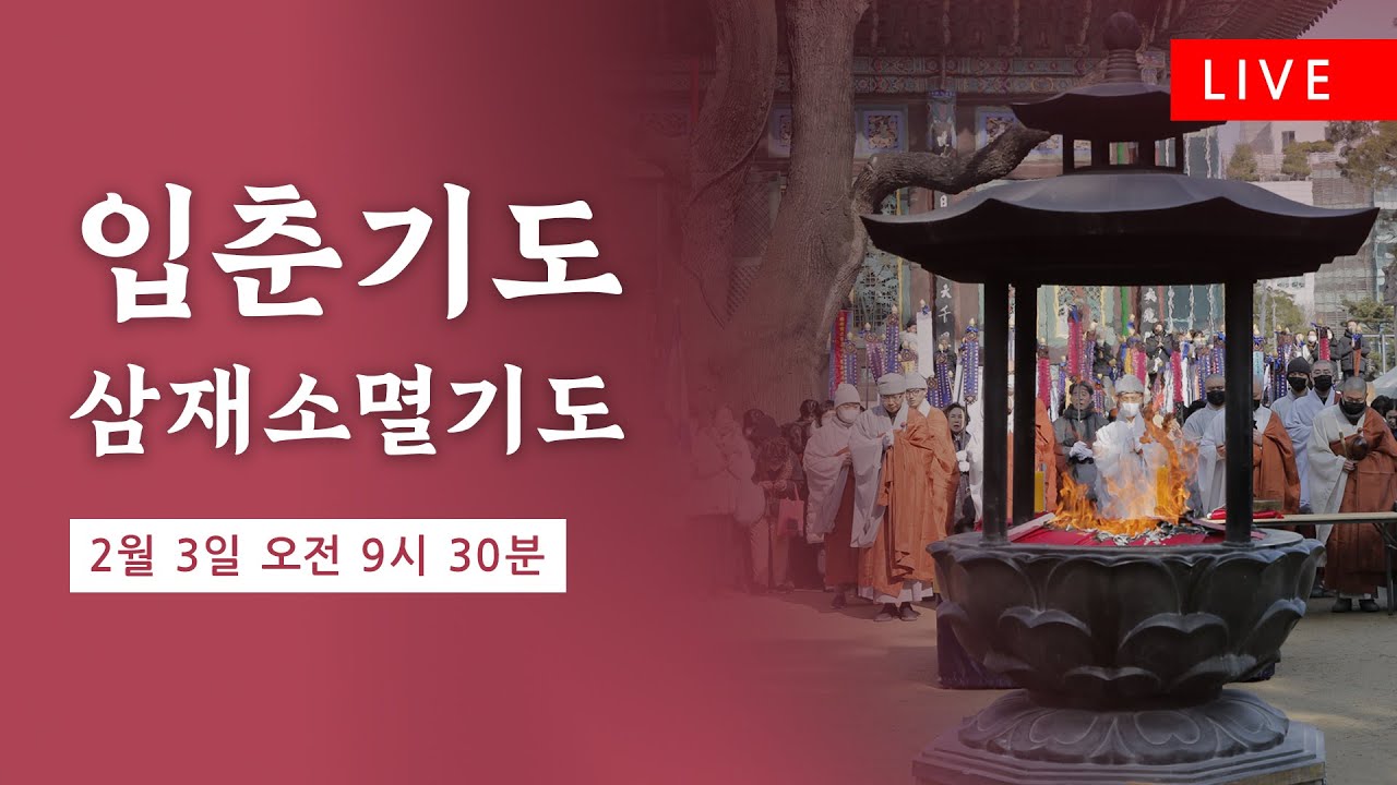 조계사 입춘기도·삼재소멸기도(2/3 9시30) #조계사 #입춘기도 #삼재소멸기도