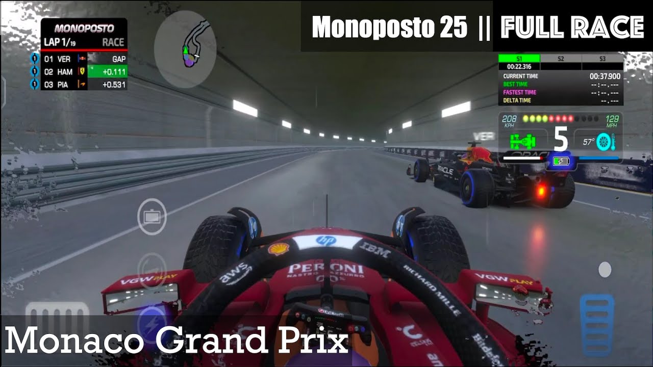 I LAPPED 16 CARS IN RAIN! | Monaco Grand Prix | Monoposto 2025: FULL RACE |Race 7| 2025 Championship