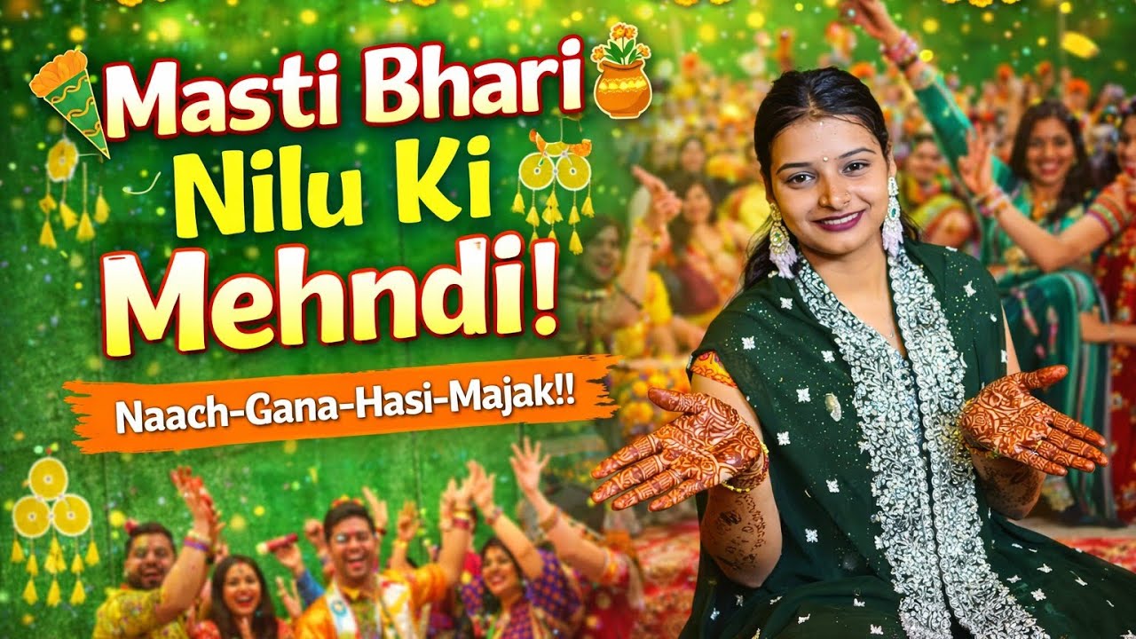 Nilu Ki Mehndi Function 💚 Naach Gana, Dance Aur Full Family Masti!