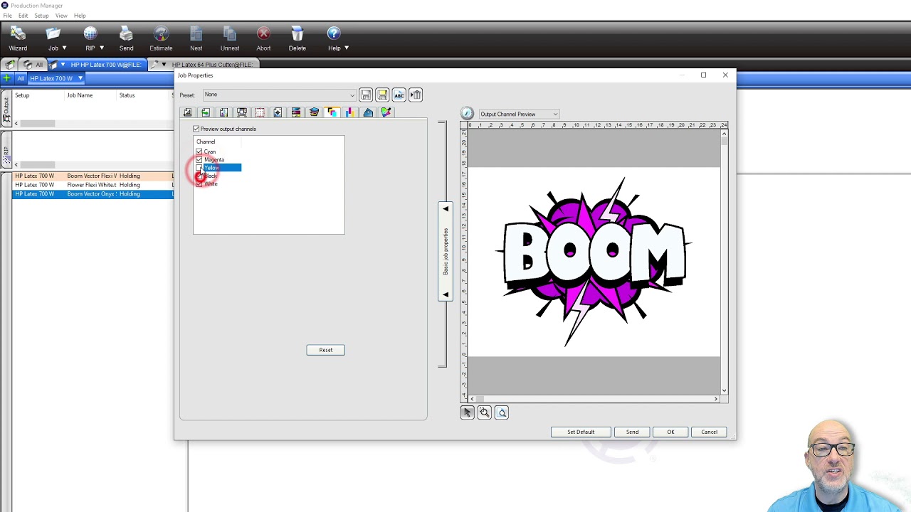 White Ink Workflow in Flexi feat. HP