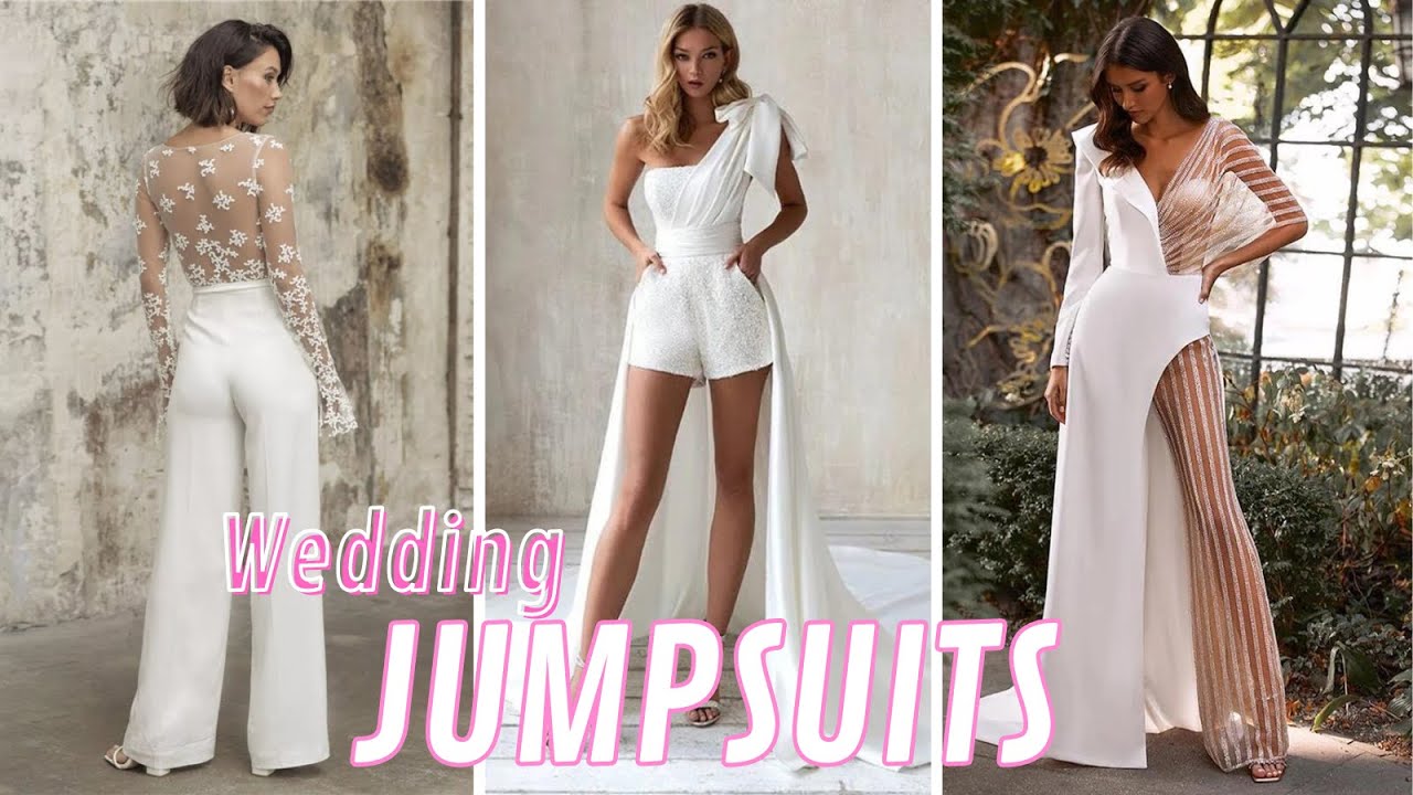 Wedding dress fashion Jumpsuits  Bridal Fashion