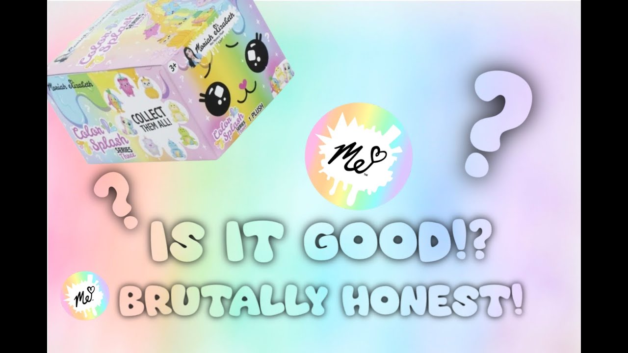 BRUTALLY HONEST Moriah Elizabeth Color Splash MYSTERY Plush Unboxing and review!  ✨*chaotic*✨