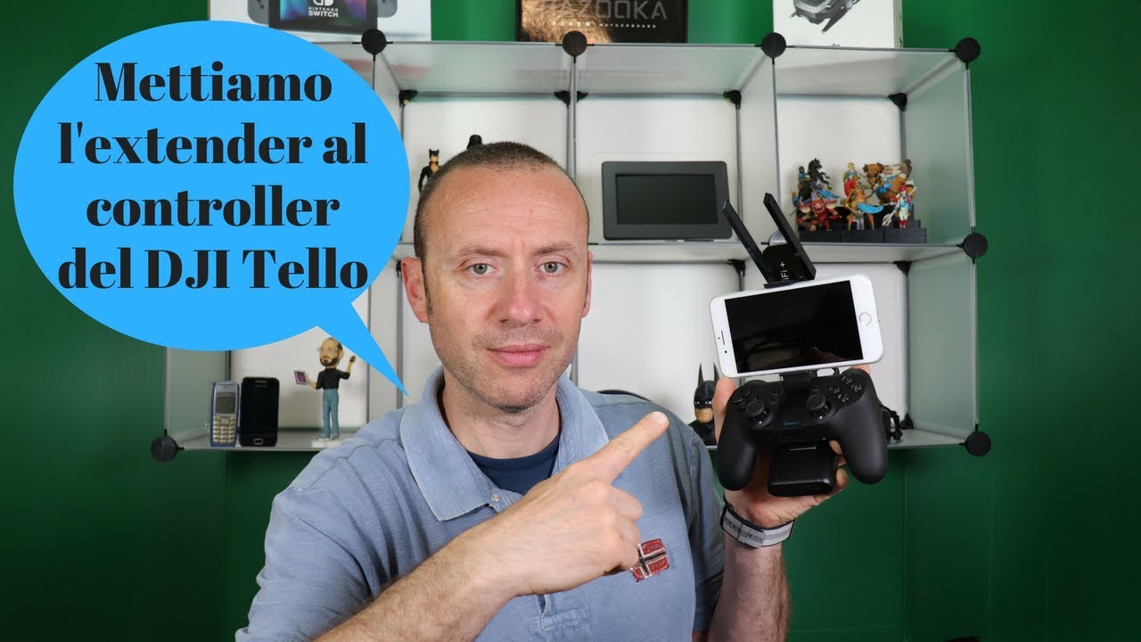 DJI TELLO MONTIAMO L'EXTENDER SUL CONTROLLER GAMESIR O SU ALTRI CONTROLLER ITA!!!