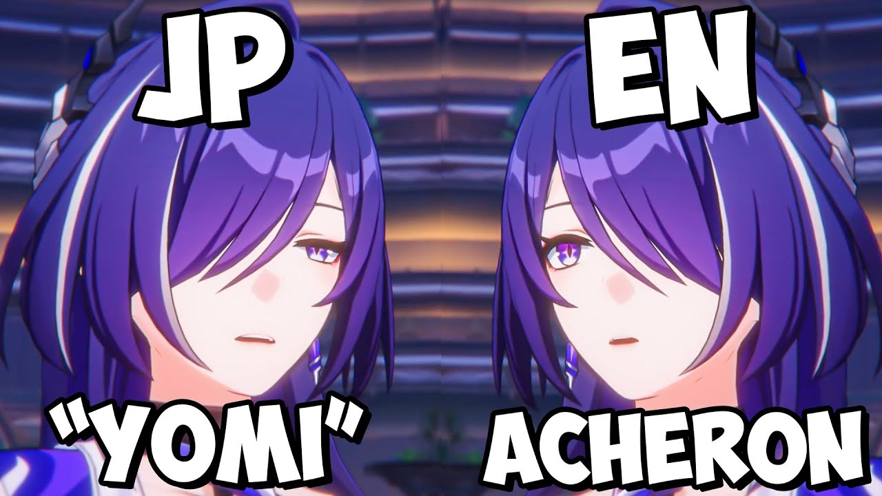ENG VS JPN | ACHERON x YOMI Voice Honkai Star Rail