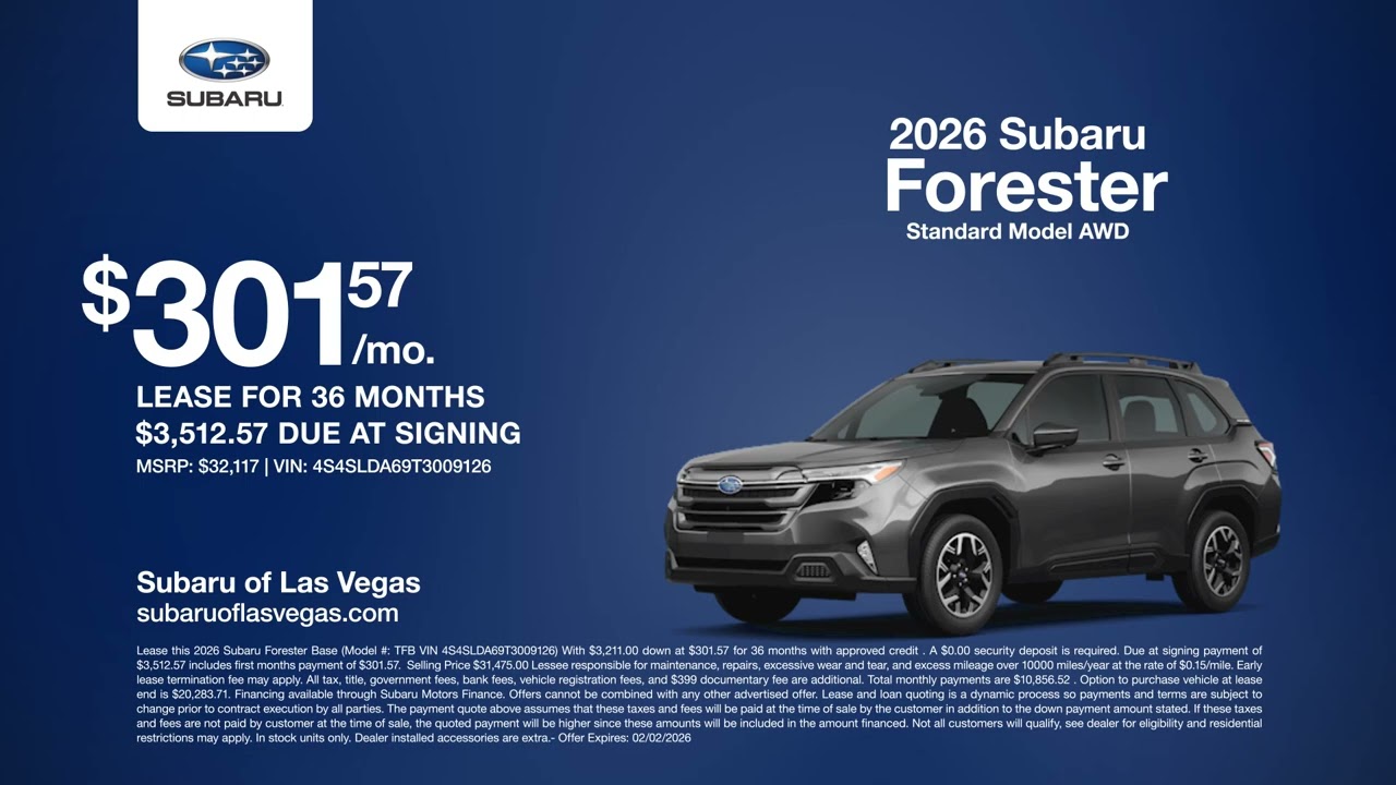 Subaru Forester 01/07/2026 6720399
