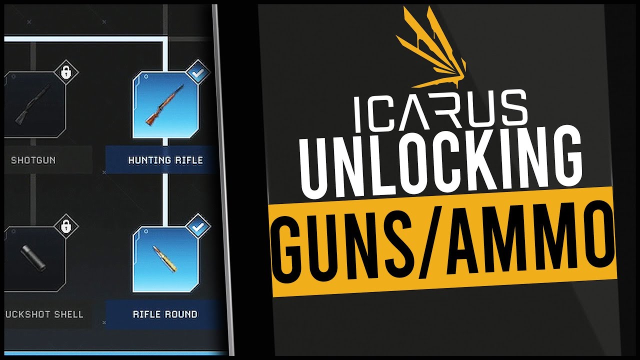 How to UNLOCK GUNS on ICARUS | Hunting Rifle & Shotgun