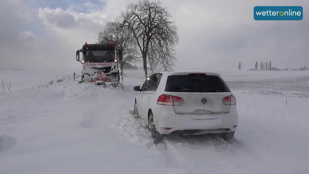 Schneeverwehungen auf R&uuml;gen (28.02.2018)