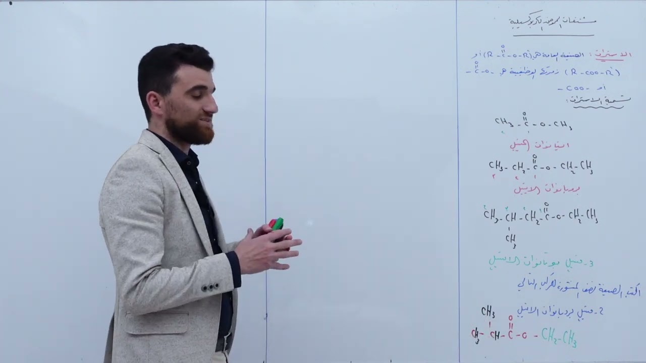 مشتقات الحموض الكربوكسيلية ( الإسترات )