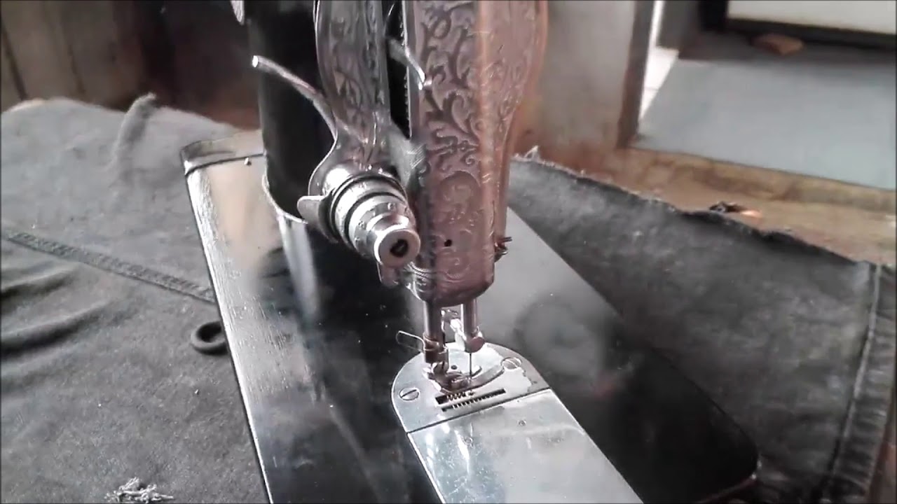 Restauración de maquina de coser antigua.