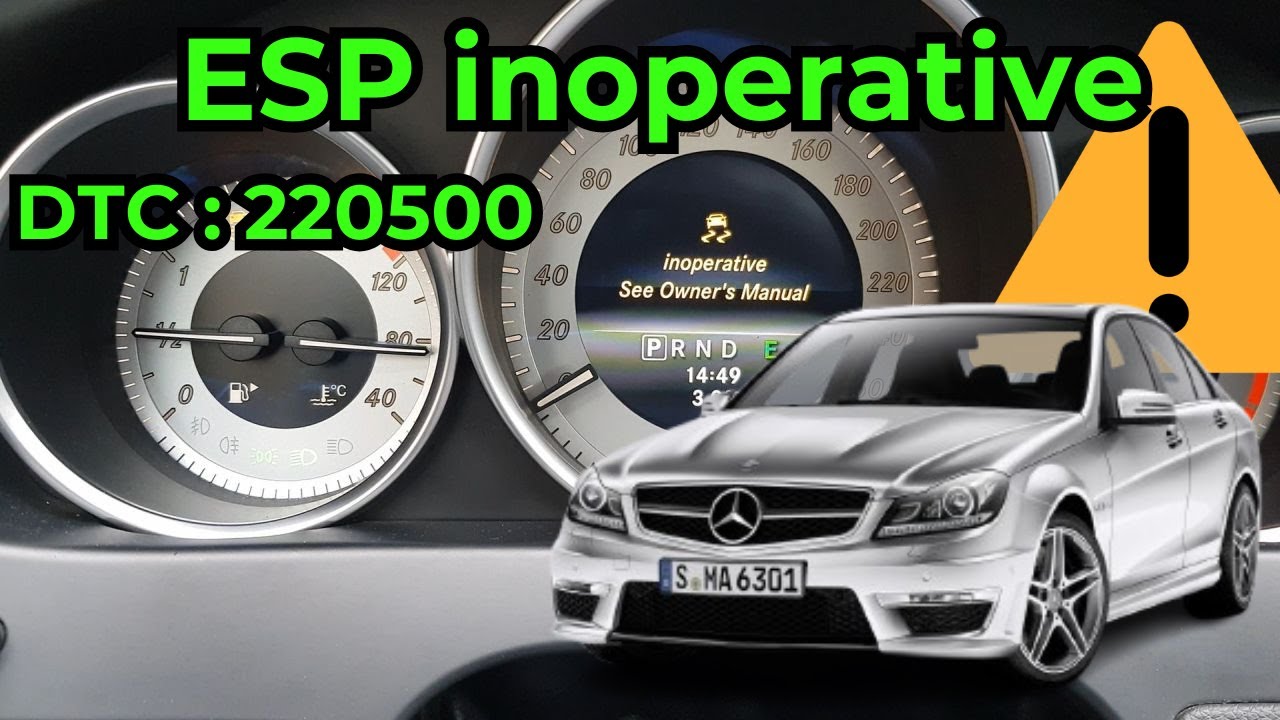 MERCEDES - BENZ C-CLASS W204 ⚠️ ESP INOPERATIVE ⚠️ PRE-SAFE FUNCTIONS ⚠️ ACTIVE LANE KEEPING ASSIST