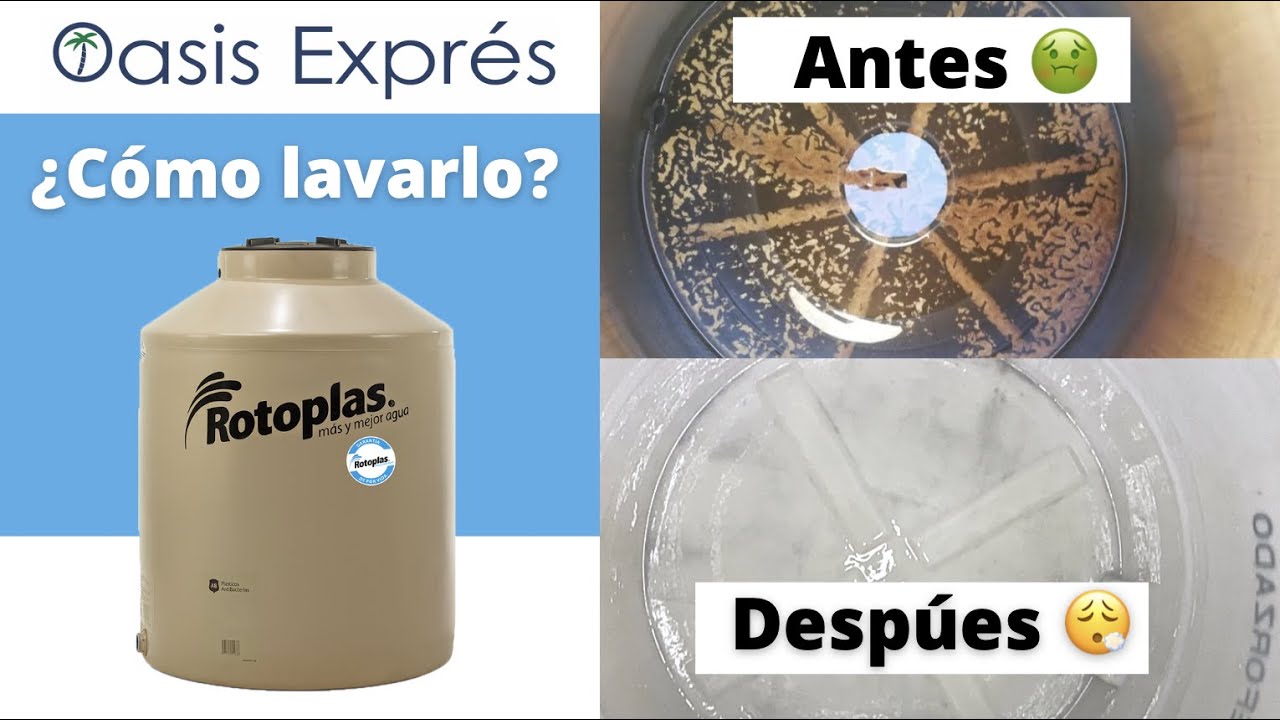 Así se lava el tinaco de una purificadora | Oasis Exprés