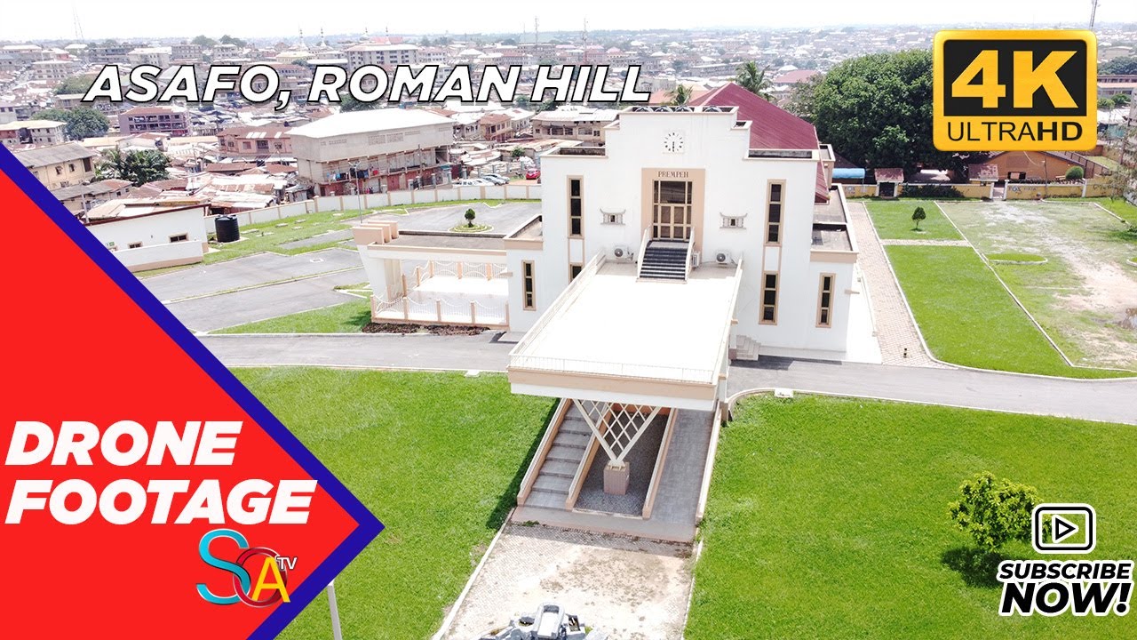 DRONE FOOTAGE - KUMASI ASAFO & ROMAN HILL  (4K)