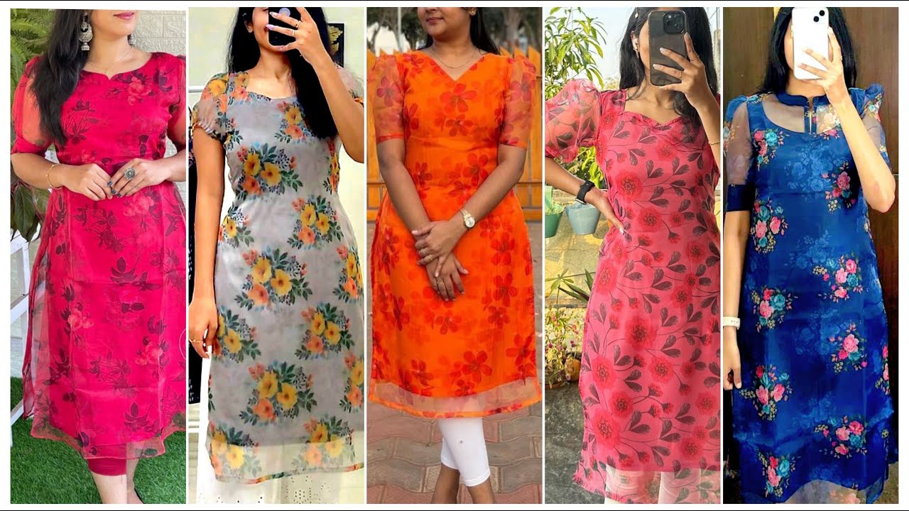 Organza Kurti Designs 2025 | Organza fabric Kurti | Trending Kurti Designs #kurti #fashion