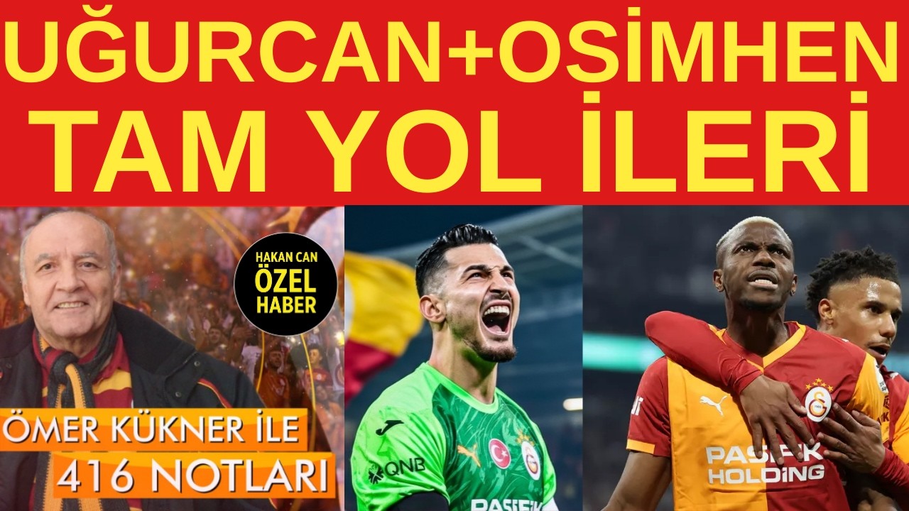 Uğurcan ve Osimhen'le tam yol ileri... Hakem tartışmalarının zirveye çıktığı derbi Galatasaray'ın..