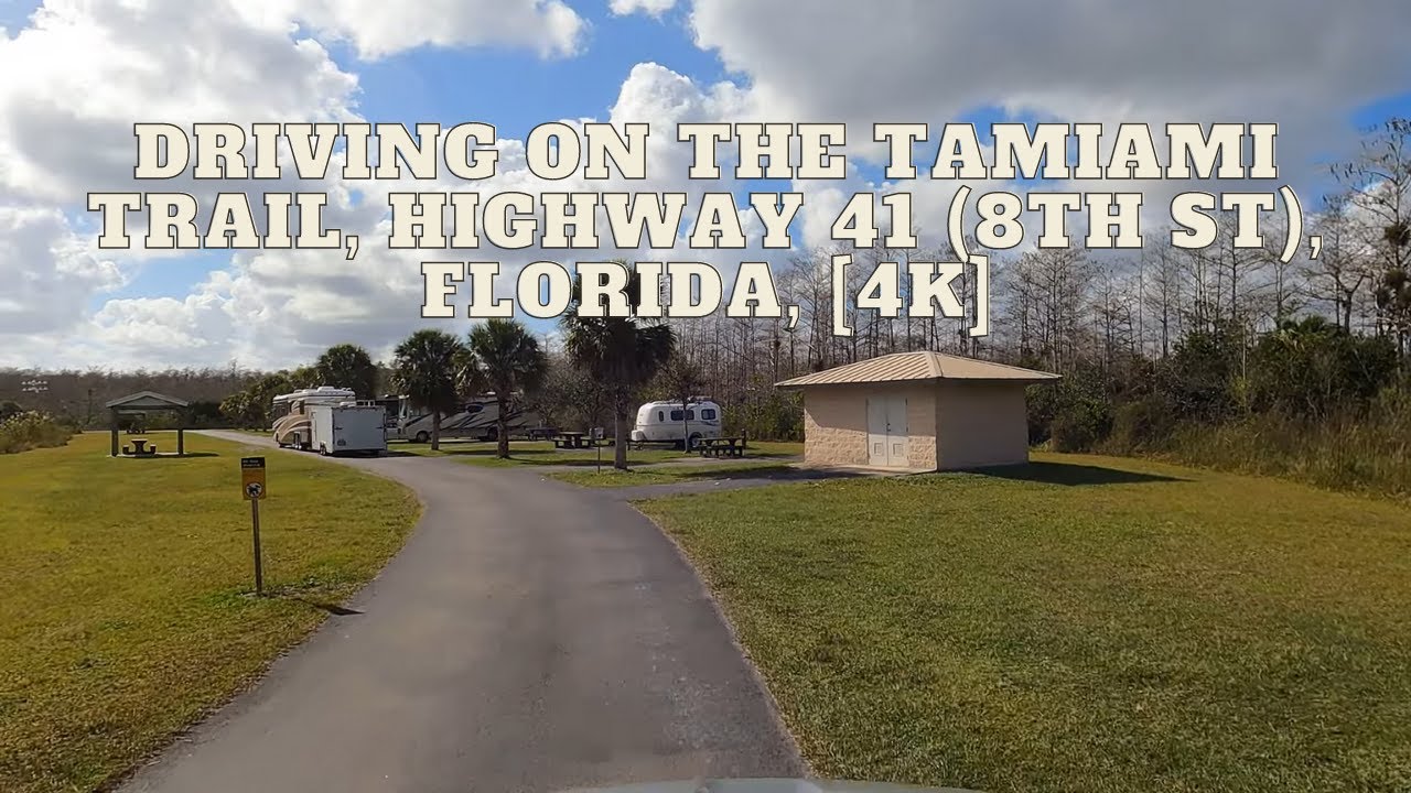 DRIVING on  The Tamiami Trail, Highway 41 (8th St), Florida,  [4K]