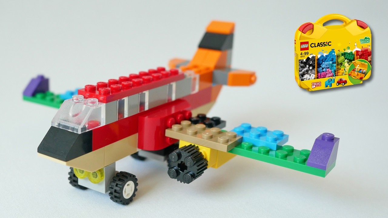How to Build an Airplane with LEGO Classic 10713 Creative Suitcase &ndash; 飛行機の作り方 レゴ