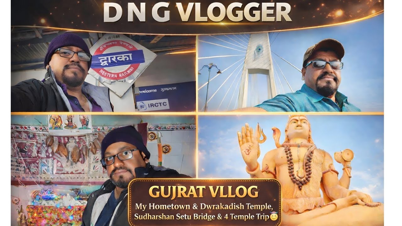 |Trip Gujrat , junagad, DwaraKadisH, 4 temple dekra sudarshan Setu Bridge|.#viral #dwarka 