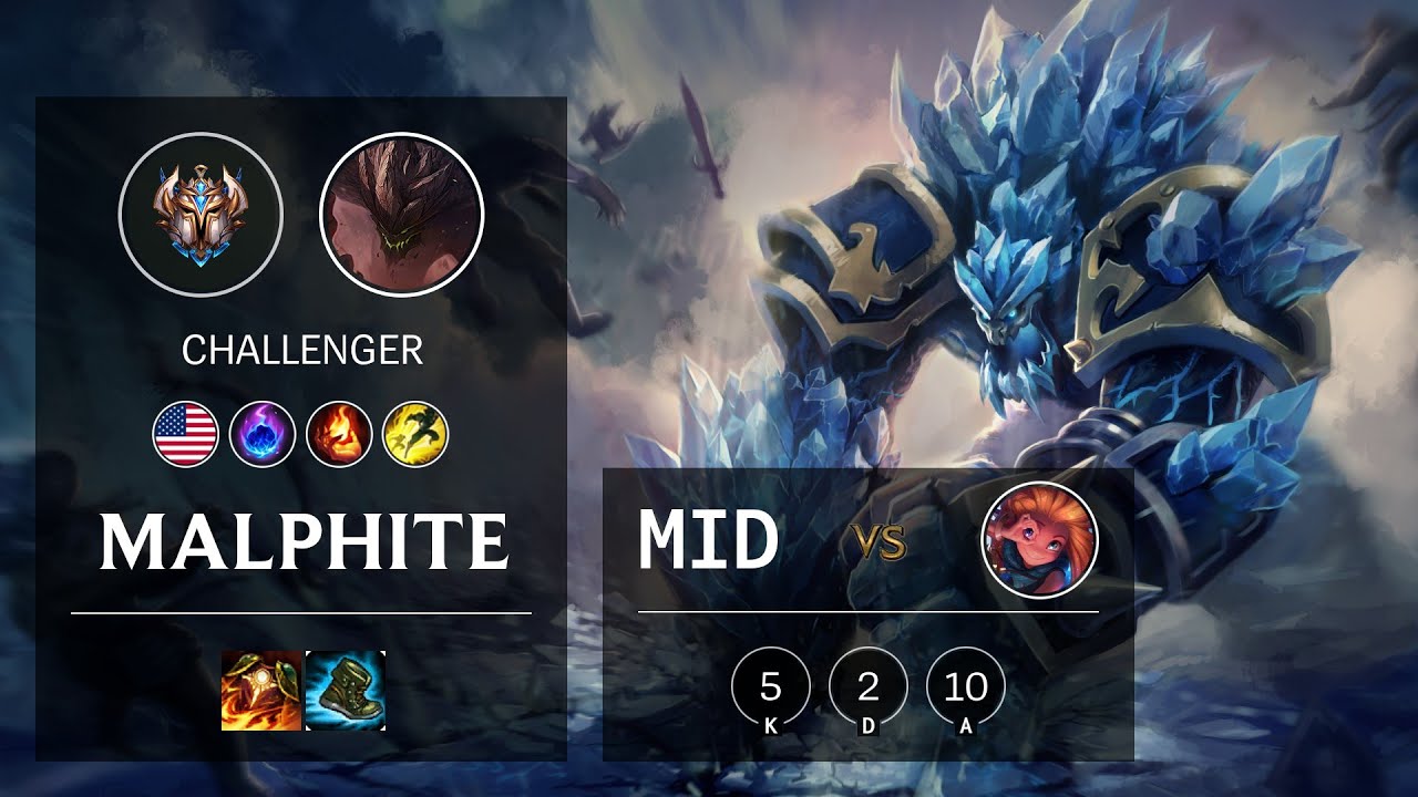 Malphite Mid vs Zoe - NA Challenger Patch 10.15