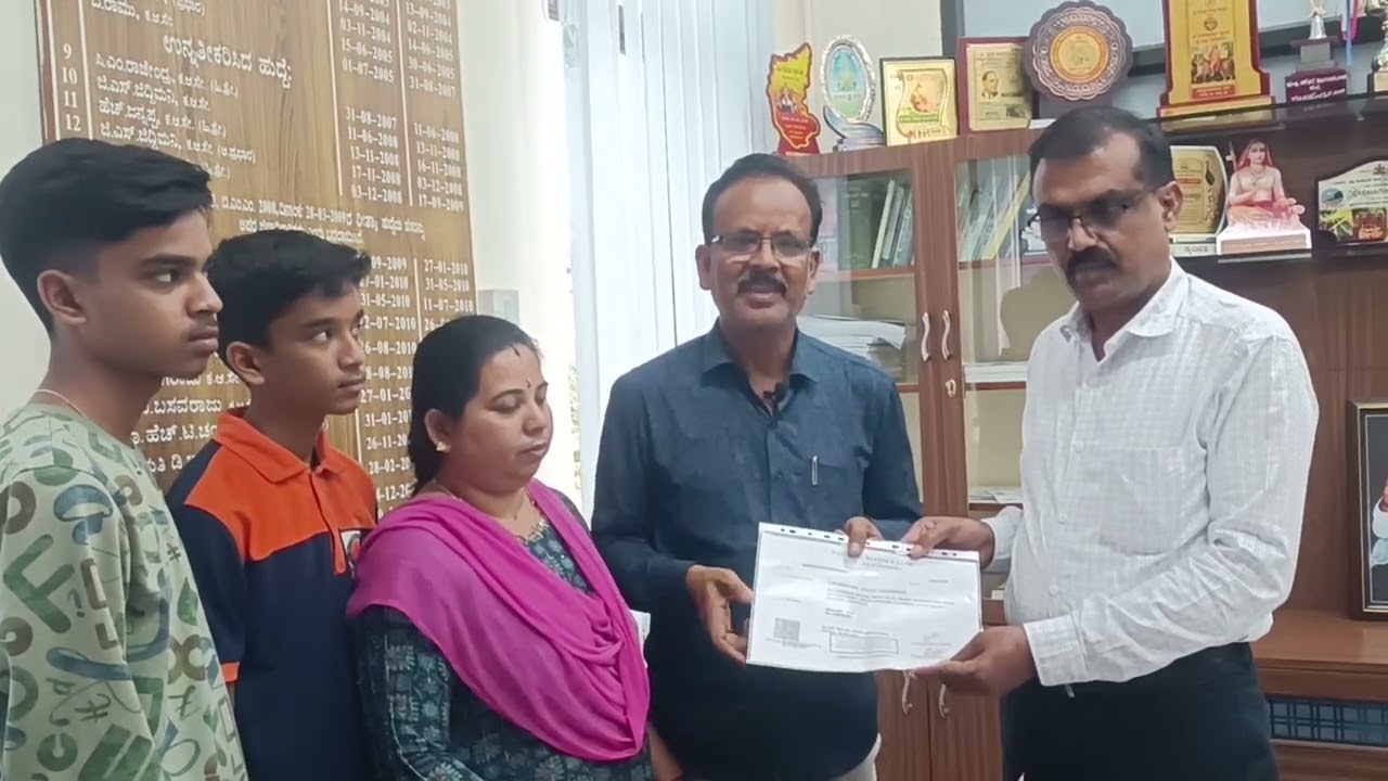 State award amount one lack rupees contribute to indian army miltry welfare fund.handed over to DC