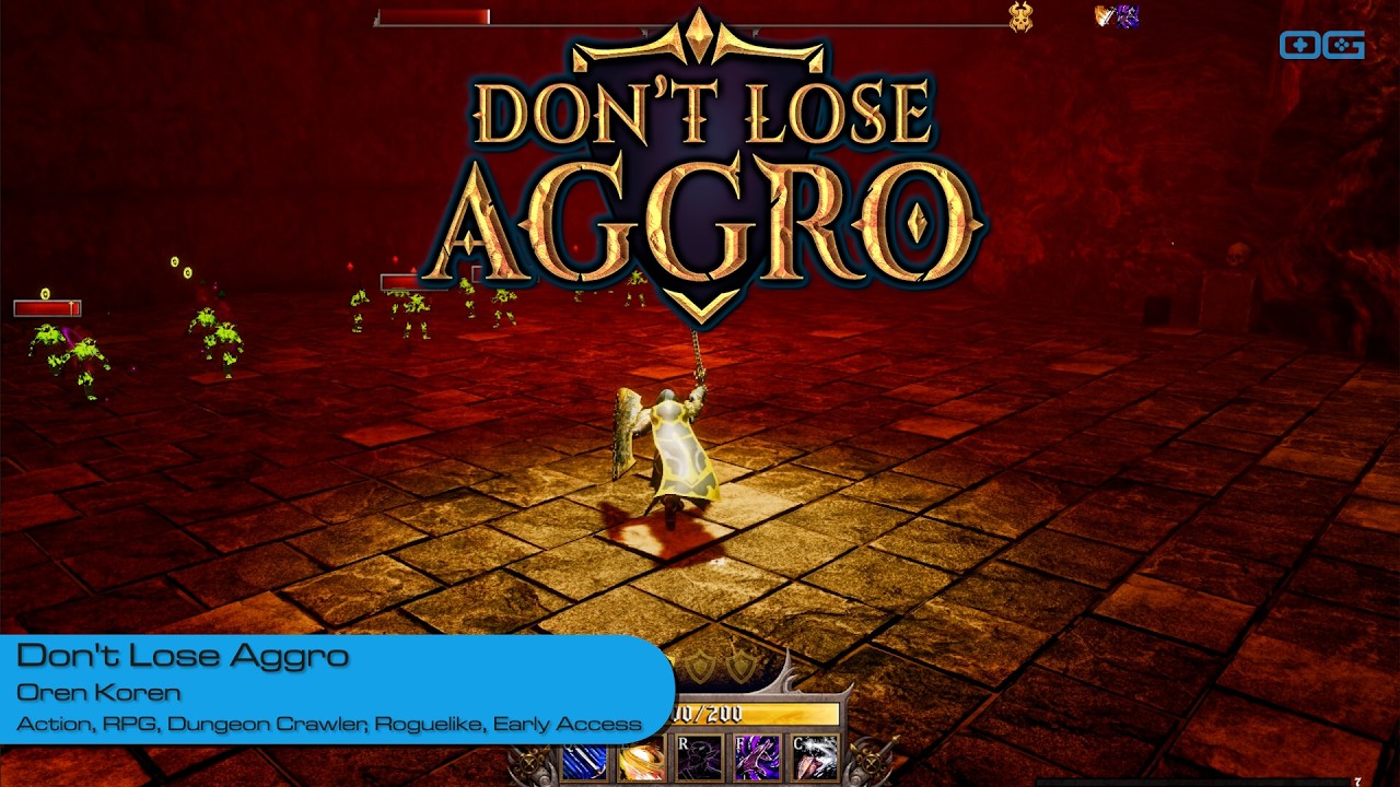 Don't Lose Aggro: The Single-Player Roguelite Where You're Always the Tank (Gameplay)