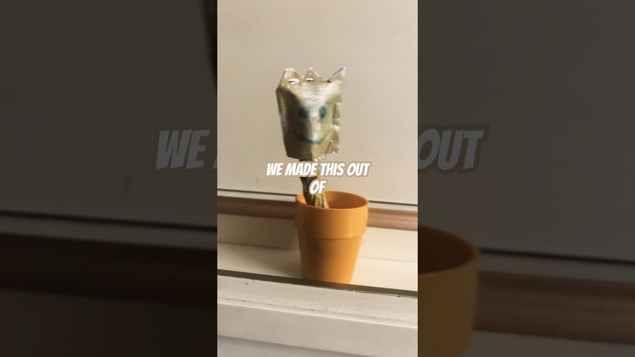 DAY 2 of making MARVEL ITEMS out of PAPER! (baby groot!) #crafts #kids #shorts #marvel #spiderman