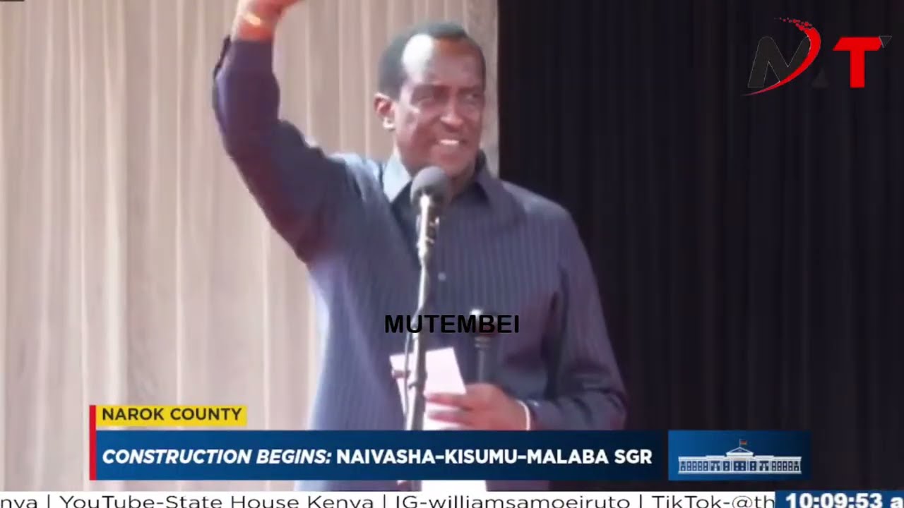 SHOCKING! Ntutu SPEAKS DIRECTLY to Ruto During SGR Launch in Narok!