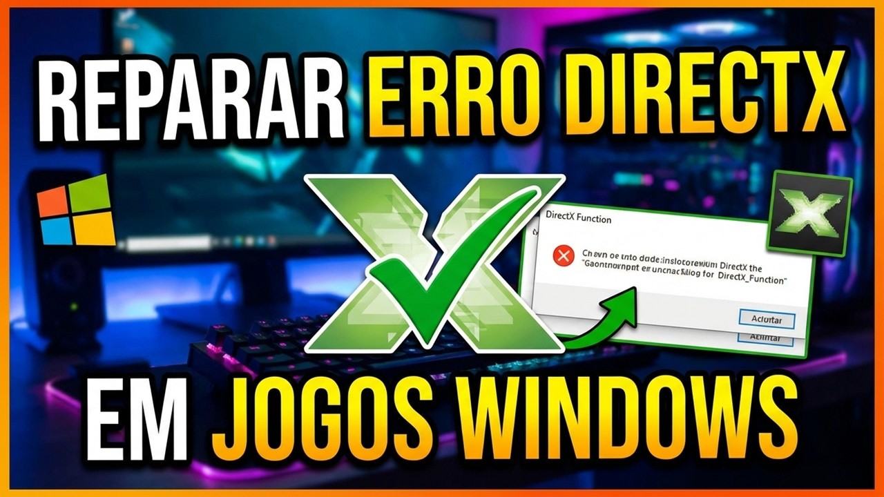 Como Reparar DIRECTX FUNCITION Em Jogos do Windows