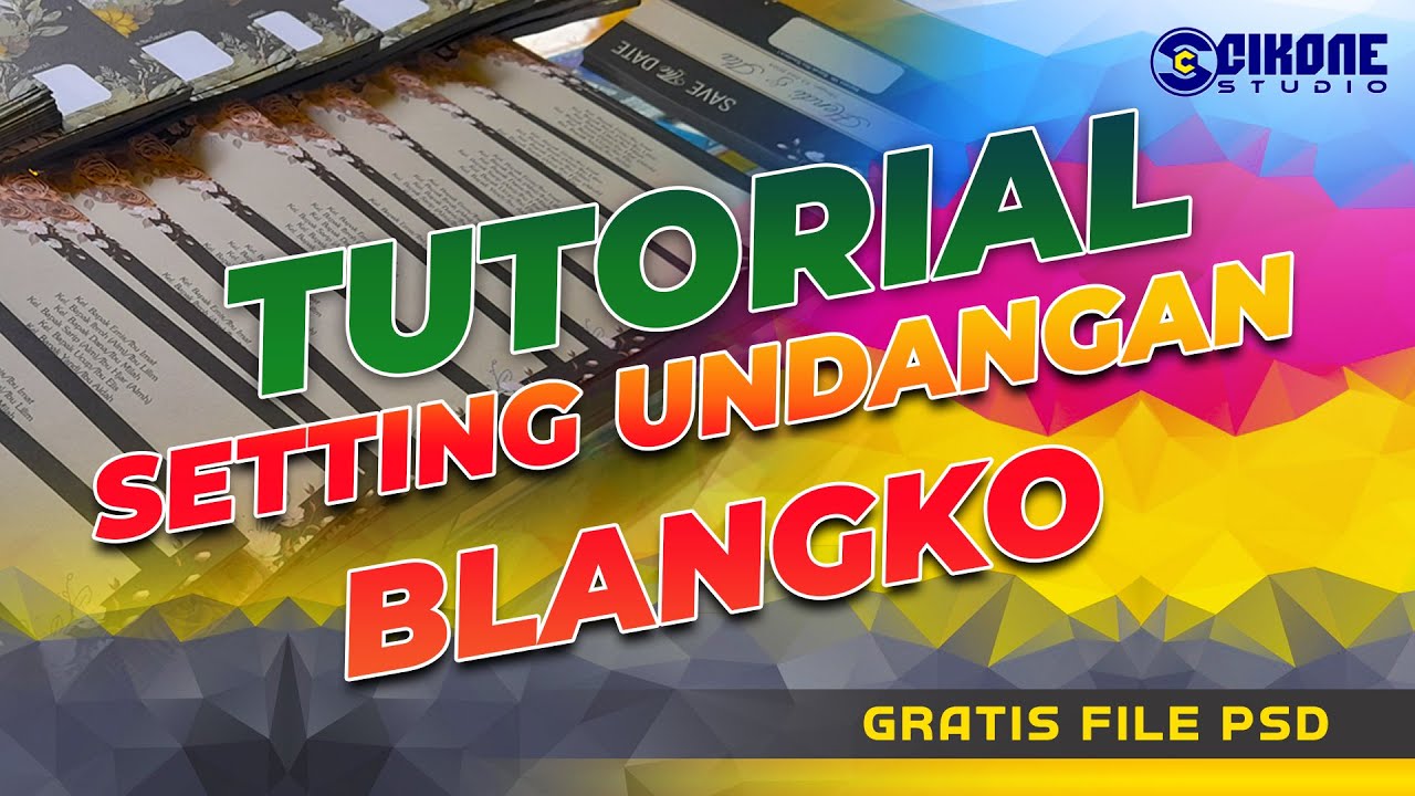 ASMR !!! Tutorial Setting Blangko Undangan di Photoshop