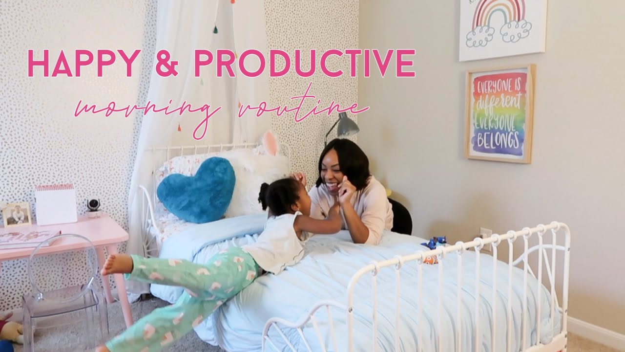 Realistic Morning Routine 2021 | Happy & Productive Morning Routine | Mommy + Toddler
