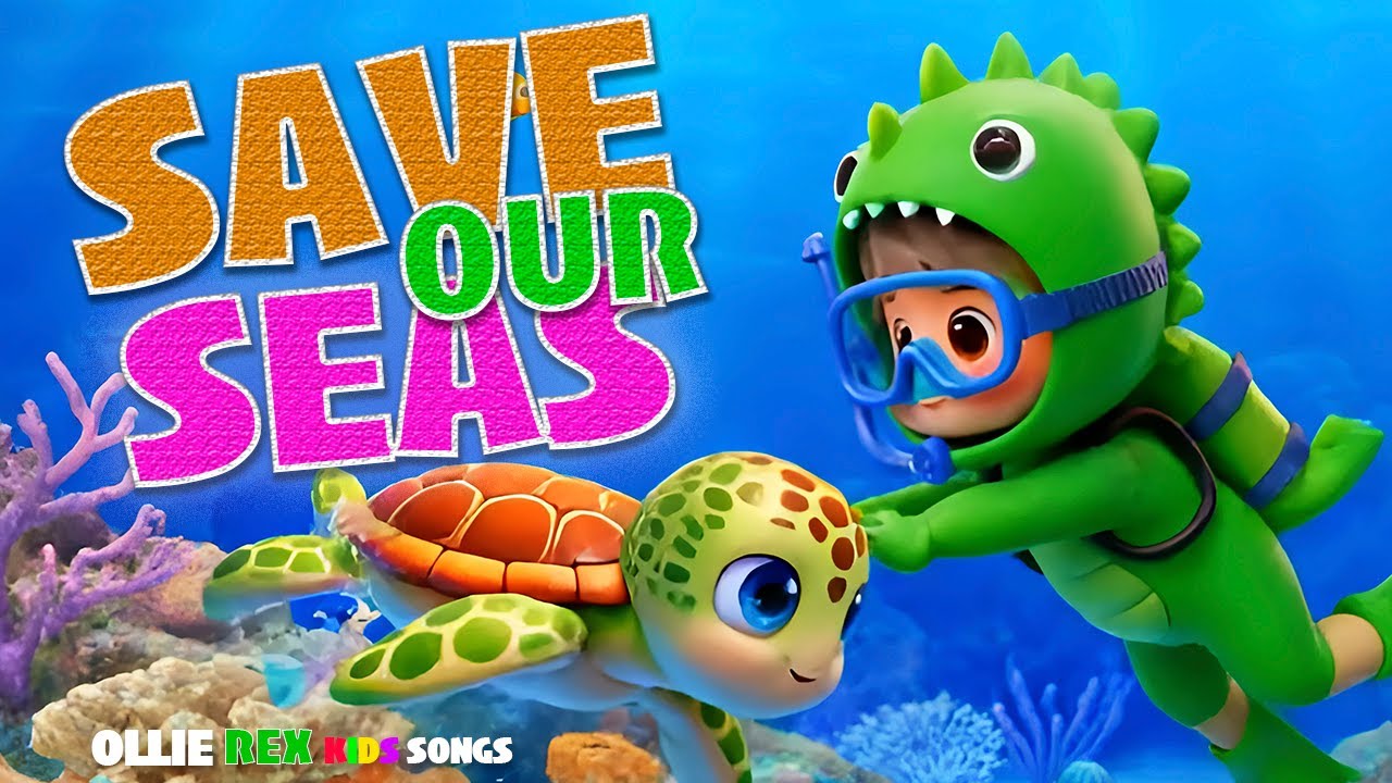 Save Our Seas | Ocean Adventure Song for Kids with Ollie Rex | Learn & Protect!
