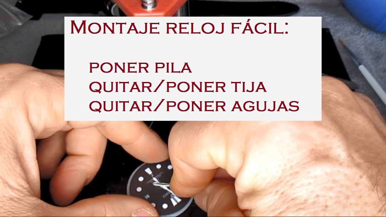 Montaje sencillo de un reloj
