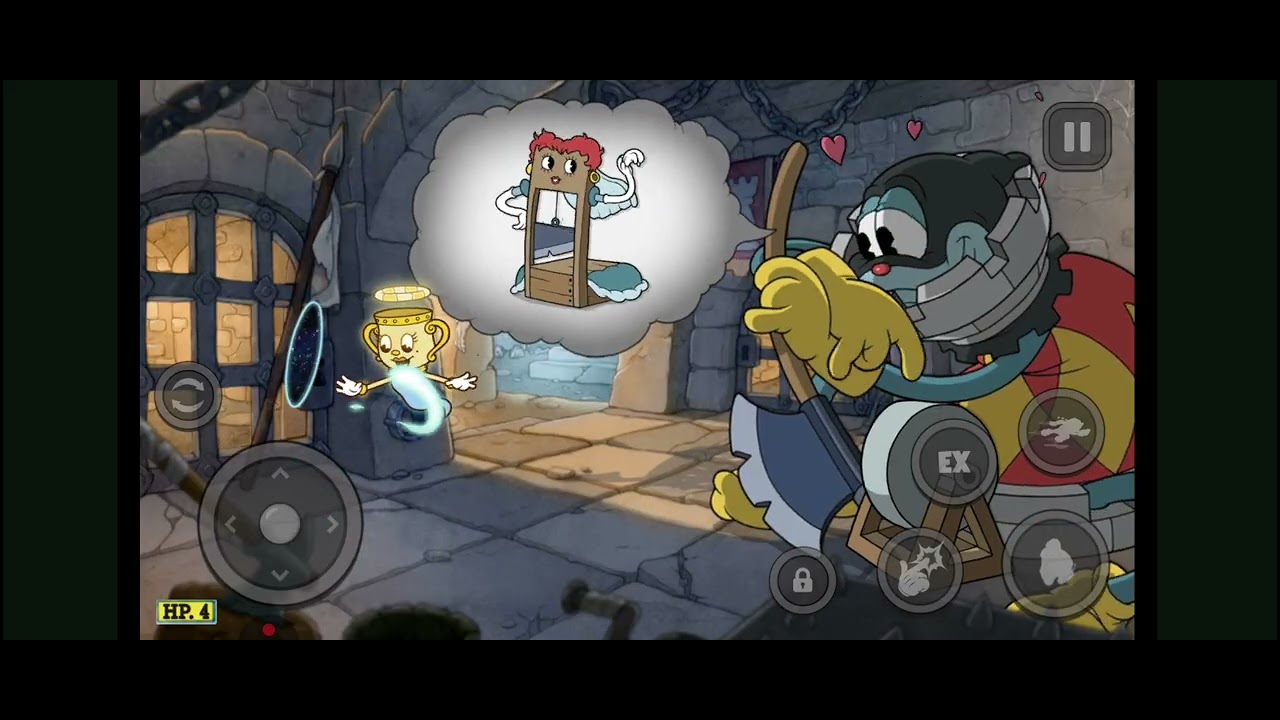 Jugando cuphead dlc, piezas de ajedres