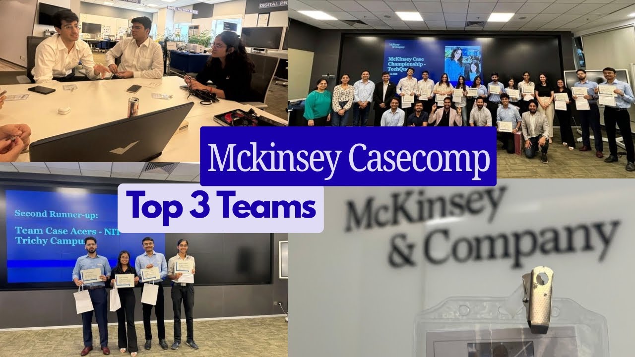 How we came Top 3 in Mckinsey’s casecomp!?🤩🥳 | Top engineering colleges 