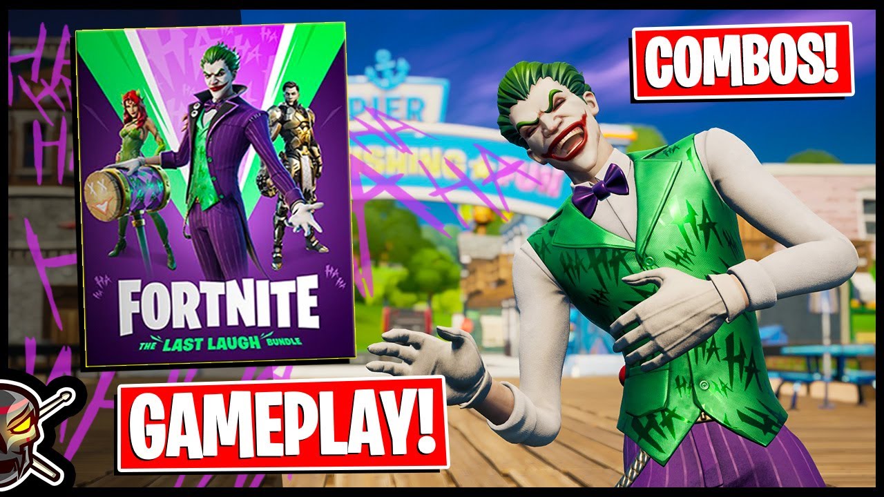 JOKER in Fortnite! Last Laugh Bundle REVIEW!
