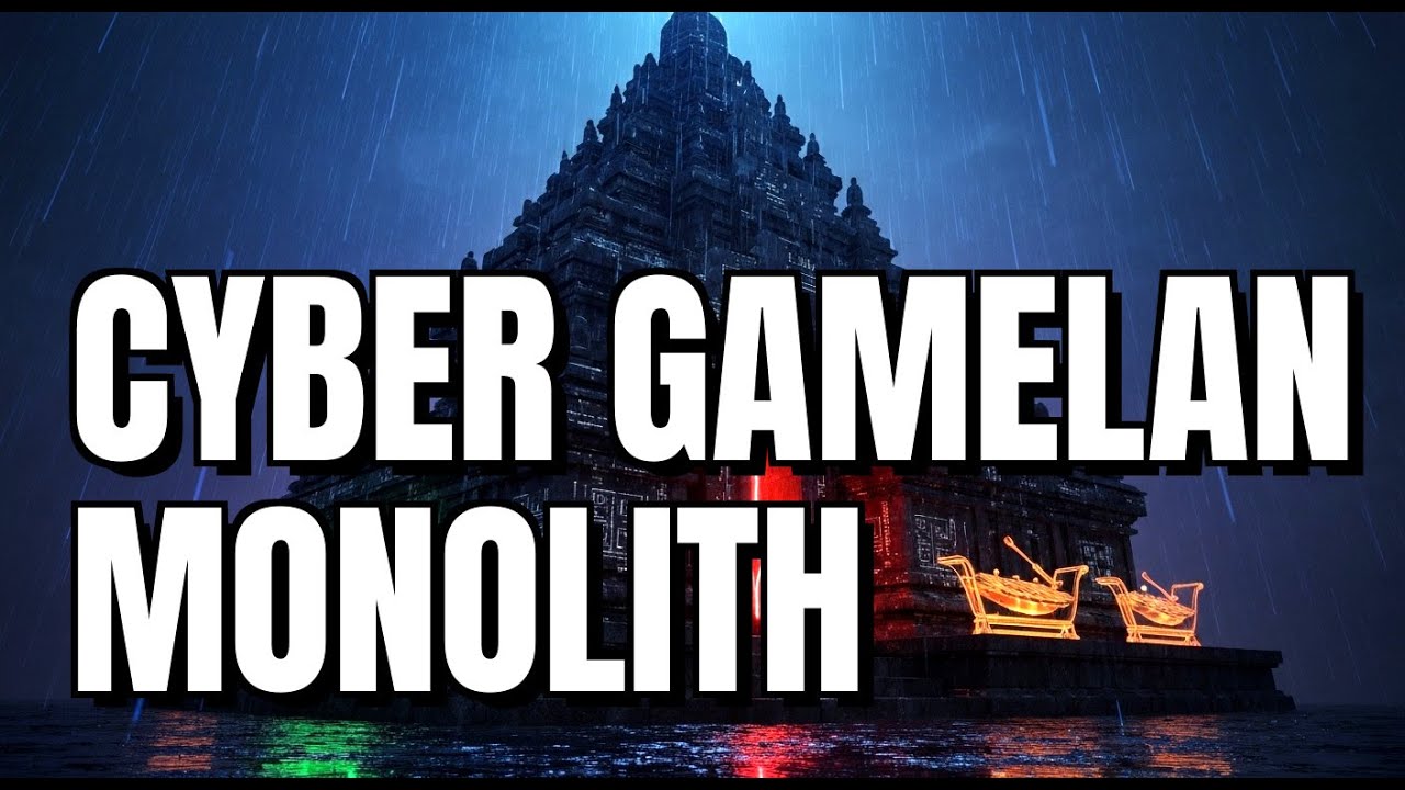 Sacred Java Core: Cyber-Gamelan Monolith | Majapahit Drone