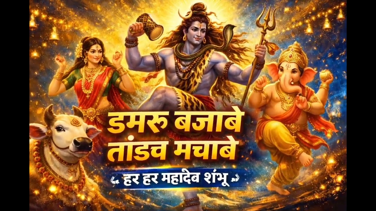 डमरू बजावे तांडव मचावे | Shiv Dance Bhajan 2026 | Har Har Mahadev Shambhu | DJ Shivratri Bhajan