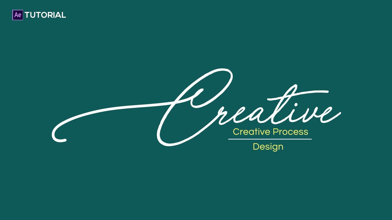 Cool Handwriting Signature Animation in After Effects Tutorial