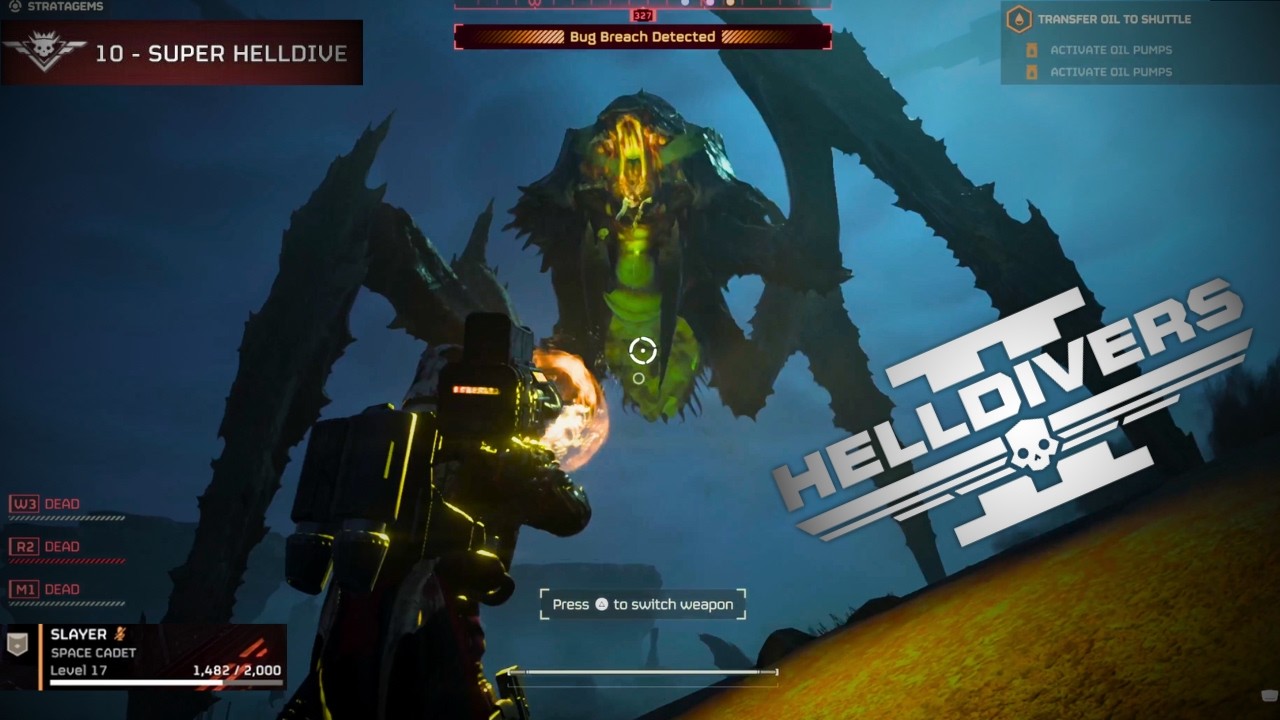 TERMINATING LVL10 BUGS IN HELLDIVERS 2! (NOOB FIRST TIME POV!)