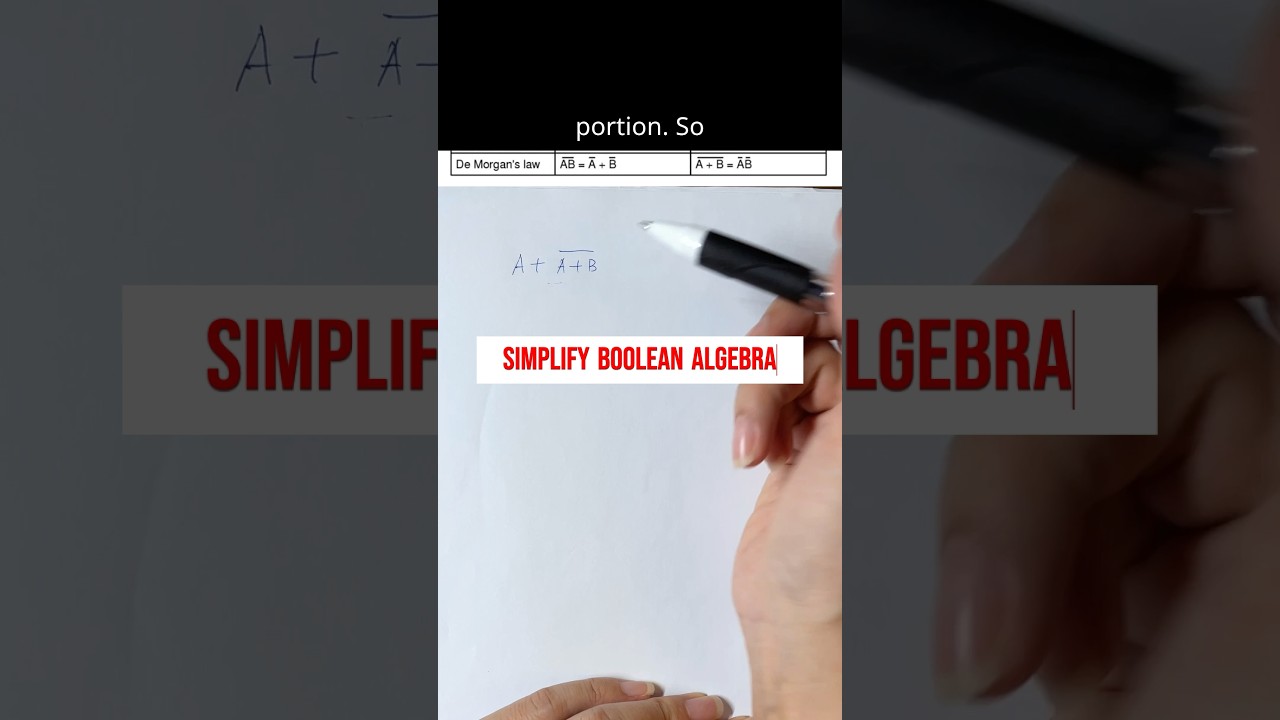 [part 1] Simplify Boolean Algebra #olevel #computing #olevelexam #booleanalgebra