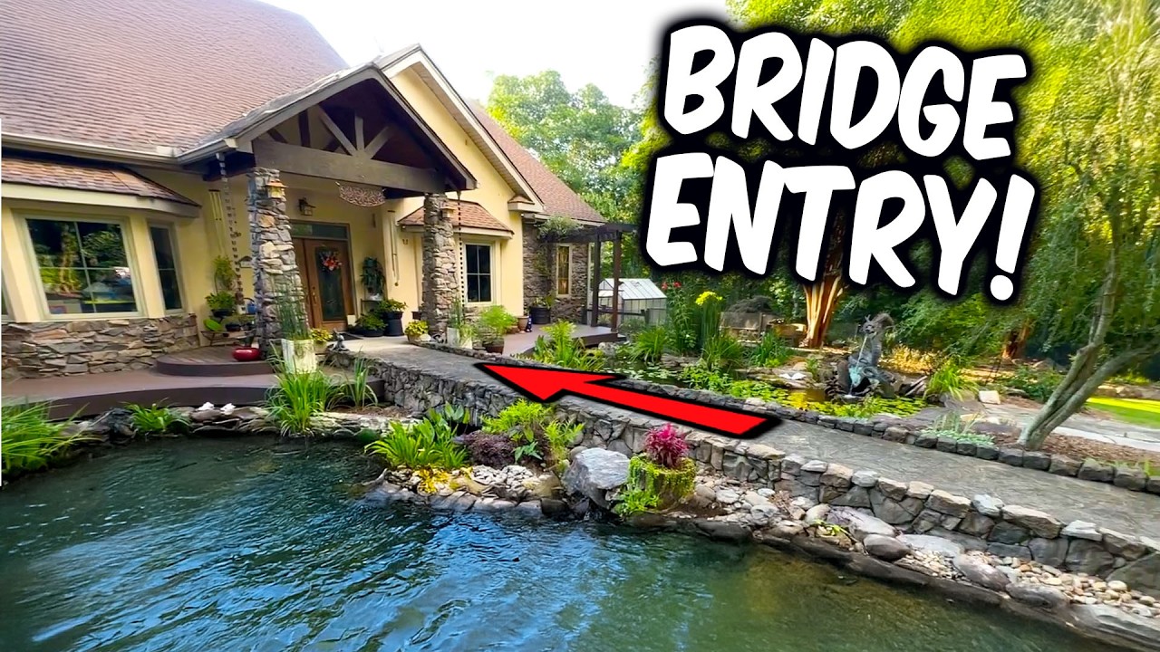 ENORMOUS Pond in Front of House