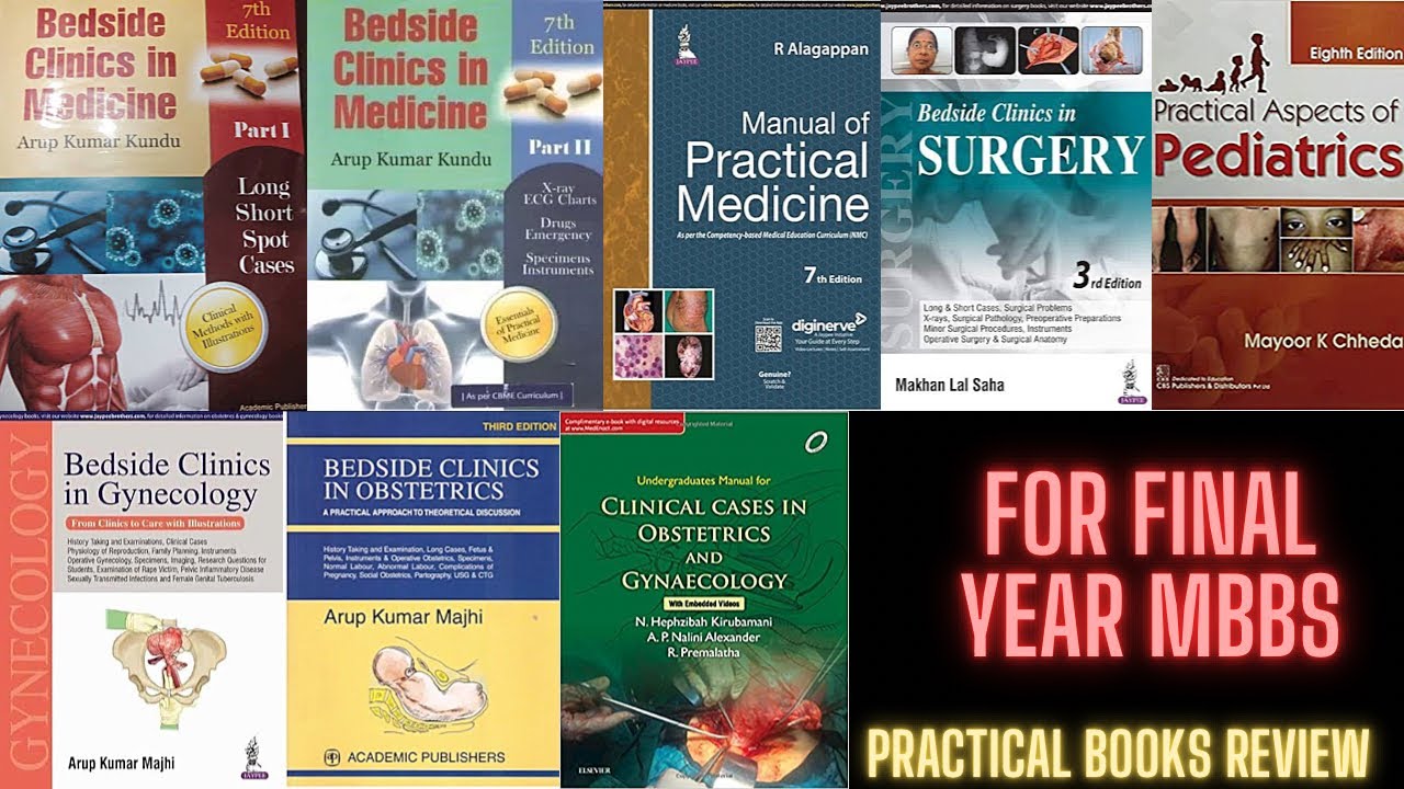 Practical books for 4th/ Final year MBBS | Books Insider #drtechvlogger