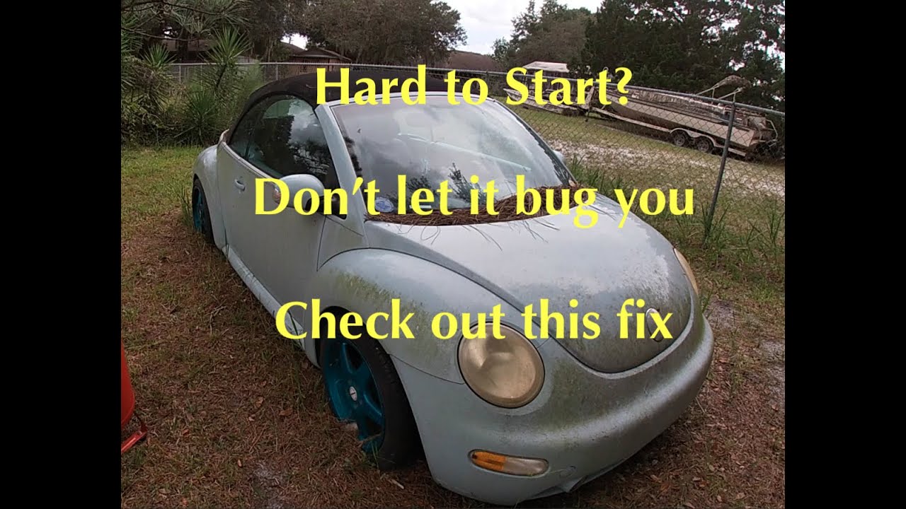 VW Beetle hard start issue solved. 98-2005 Volkswagen Beetle hard start and electrical repair